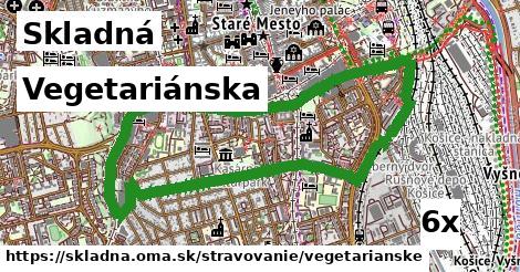 vegetariánska v Skladná