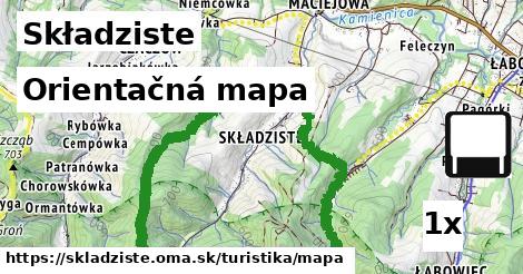 orientačná mapa v Składziste