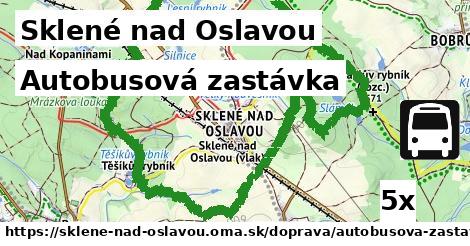 Autobusová zastávka, Sklené nad Oslavou