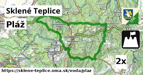 pláž v Sklené Teplice