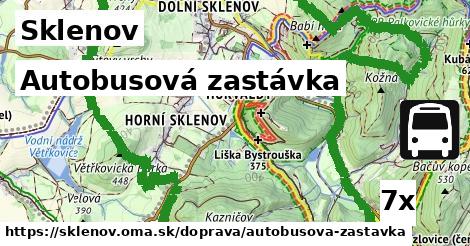 Autobusová zastávka, Sklenov