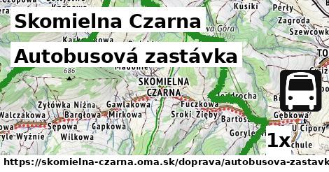 autobusová zastávka v Skomielna Czarna