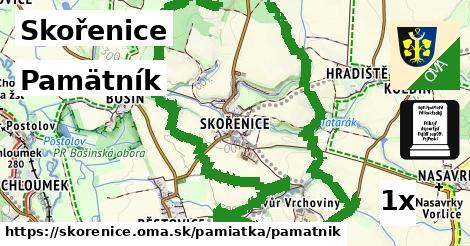 Pamätník, Skořenice