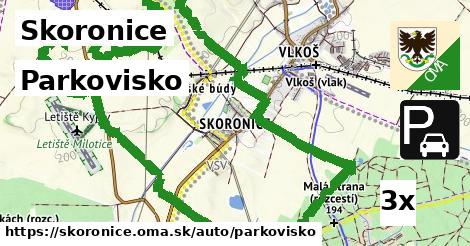 Parkovisko, Skoronice