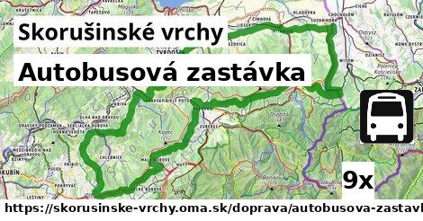 Autobusová zastávka, Skorušinské vrchy