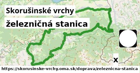 železničná stanica, Skorušinské vrchy