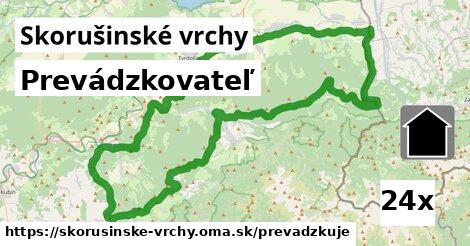 prevádzkovateľ v Skorušinské vrchy