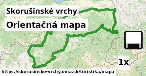 Orientačná mapa, Skorušinské vrchy