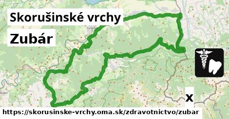 Zubár, Skorušinské vrchy