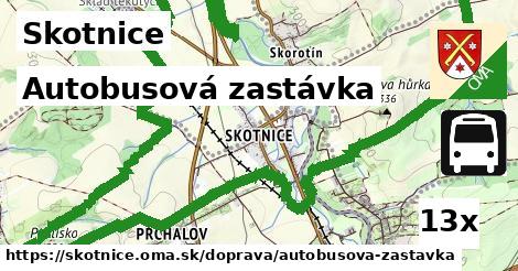 Autobusová zastávka, Skotnice