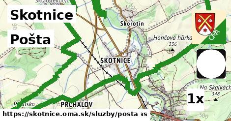 Pošta, Skotnice