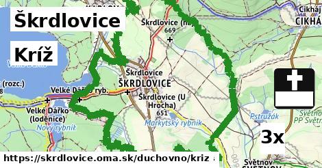 Kríž, Škrdlovice