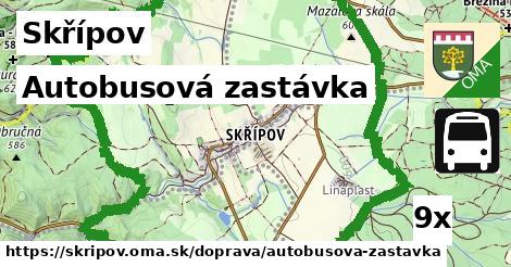 Autobusová zastávka, Skřípov