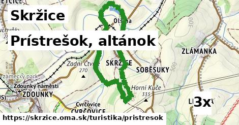 Prístrešok, altánok, Skržice