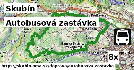 Autobusová zastávka, Skubín