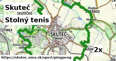 Stolný tenis, Skuteč