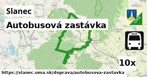 Autobusová zastávka, Slanec