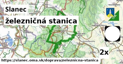 železničná stanica, Slanec