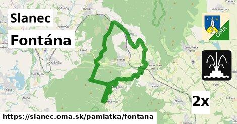 fontána v Slanec