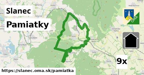 pamiatky v Slanec