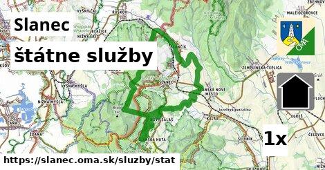 štátne služby, Slanec