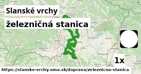 železničná stanica, Slanské vrchy