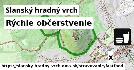 Všetky body v Slanský hradný vrch