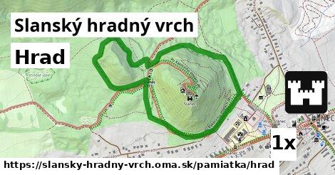 Hrad, Slanský hradný vrch