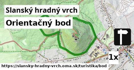 Orientačný bod, Slanský hradný vrch