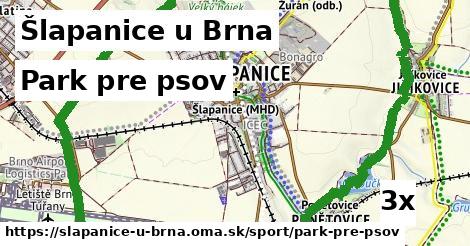 park pre psov v Šlapanice u Brna