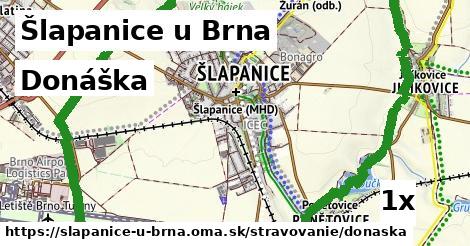 donáška v Šlapanice u Brna