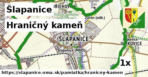 Hraničný kameň, Šlapanice