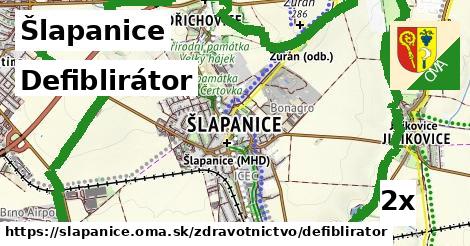 Defiblirátor, Šlapanice