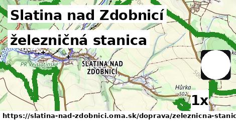 železničná stanica, Slatina nad Zdobnicí