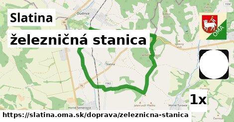 železničná stanica, Slatina