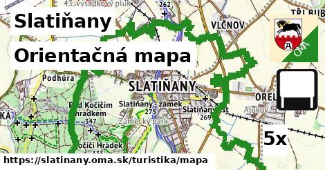 Orientačná mapa, Slatiňany