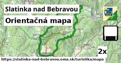 Orientačná mapa, Slatinka nad Bebravou