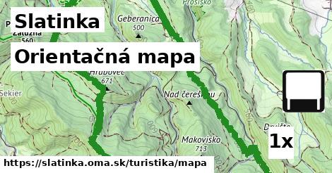 orientačná mapa v Slatinka
