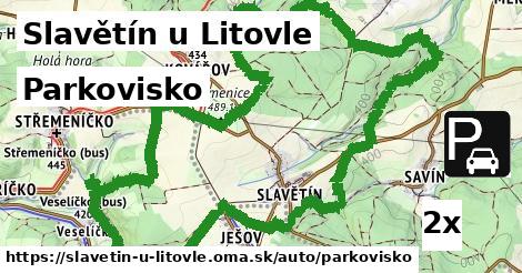 Parkovisko, Slavětín u Litovle