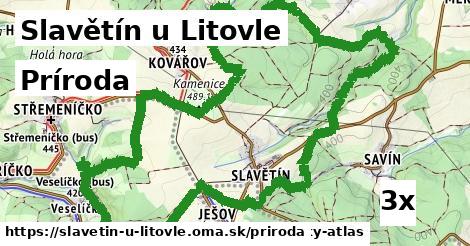 príroda v Slavětín u Litovle