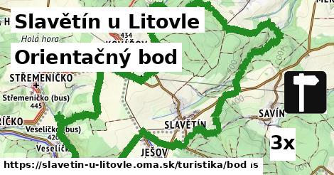 Orientačný bod, Slavětín u Litovle