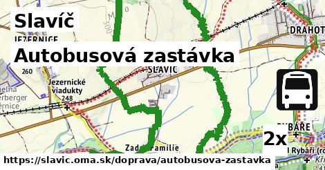 Autobusová zastávka, Slavíč