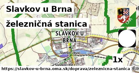 železničná stanica, Slavkov u Brna