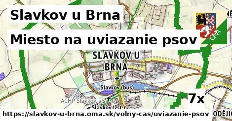 miesto na uviazanie psov v Slavkov u Brna