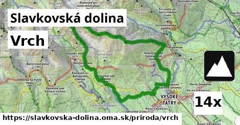 Vrch, Slavkovská dolina