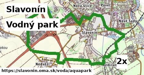 vodný park v Slavonín