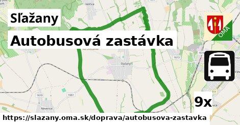 Autobusová zastávka, Sľažany