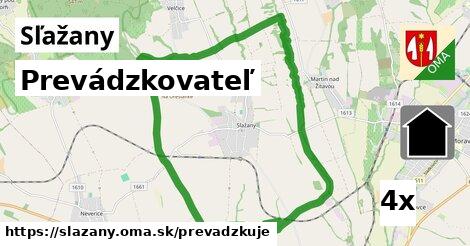 prevádzkovateľ v Sľažany