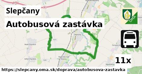 Autobusová zastávka, Slepčany