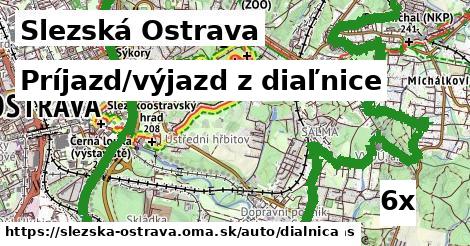 Príjazd/výjazd z diaľnice, Slezská Ostrava